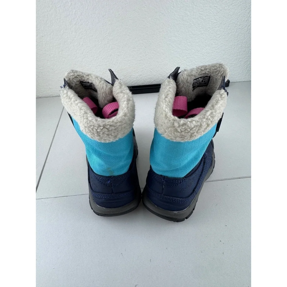 KEEN‎ Kids Winter Boots Navy Blue Pink Teal Waterproof Insulated Size 9 Toddler
